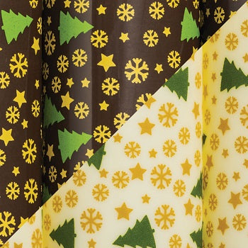 Décors & Créations Sapins Etoiles Cocoa Butter Transfer Sheets