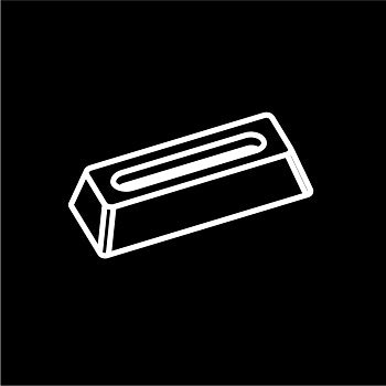 Demarle Flexipan Ingots with Cavity Professional Silicon Mould (60cm x 40cm) by Home Chocolate Factory - professional pastry and chocolate equipment