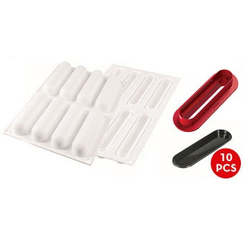 Silikomart Fingers 75 Professional Silicon Mould & Cutter by Home Chocolate Factory - professional pastry and chocolate equipment