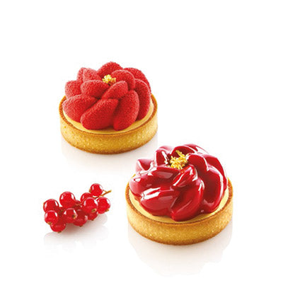 Silikomart Kit Tarte Ring Fleur 80 by Home Chocolate Factory - professional pastry and chocolate equipment