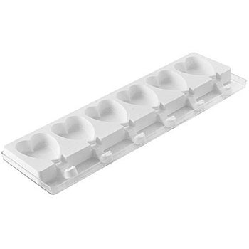 Silikomart GEL03M Mini Heart Professional Lollipop Mould by Home Chocolate Factory - professional pastry and chocolate equipment