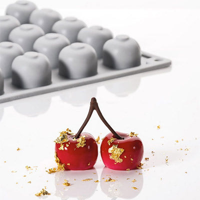 Pavoni Cherry Silicone Mould by Home Chocolate Factory - professional pastry and chocolate equipment