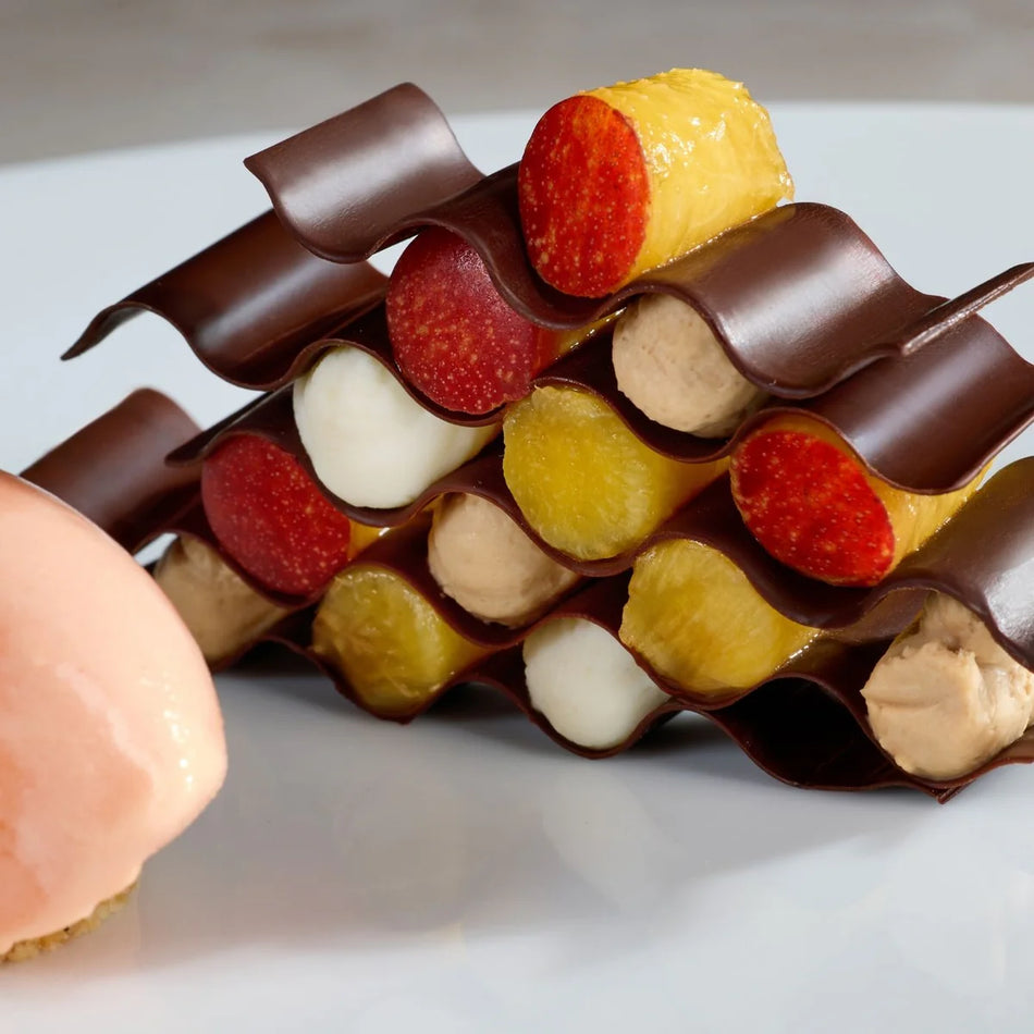 Pavoni Onda Puff Pastry Moulds Kit  By Paolo Griffa 250x250mm