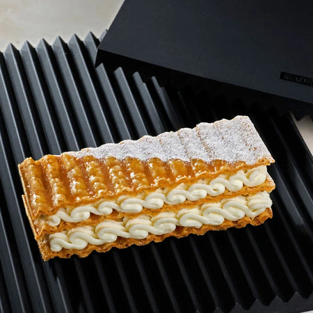 Pavoni Zig Zag Puff Pastry Moulds Kit  By Paolo Griffa 250x250mm by Home Chocolate Factory - professional pastry and chocolate equipment