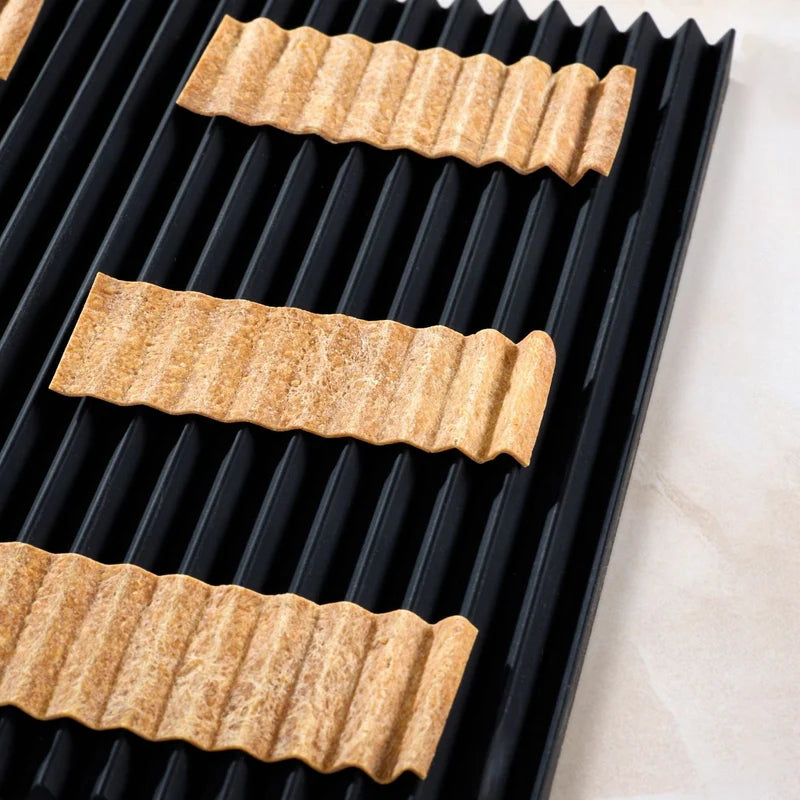 Pavoni Zig Zag Puff Pastry Moulds Kit  By Paolo Griffa 250x250mm