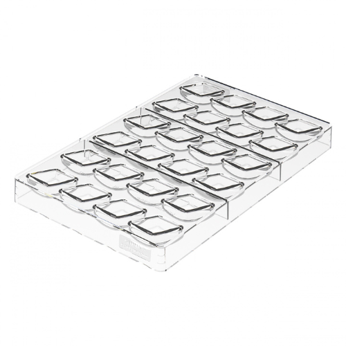 Silikomart Gemma-P Polycarbonate Praline Mould by Home Chocolate Factory - professional pastry and chocolate equipment