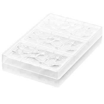 Silikomart 80g Goccia-T Polycarbonate Chocolate Bar Mould by Kirsten Tibballs by Home Chocolate Factory - professional pastry and chocolate equipment