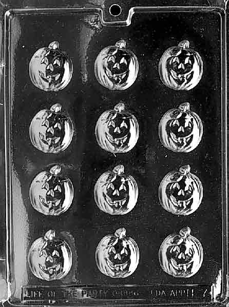 Bite Sized Pumpkins Chocolate Mould by Home Chocolate Factory - professional pastry and chocolate equipment