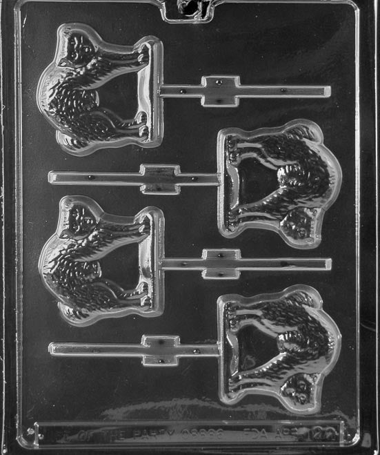 Cat Lollipop Chocolate Mould by Home Chocolate Factory - professional pastry and chocolate equipment