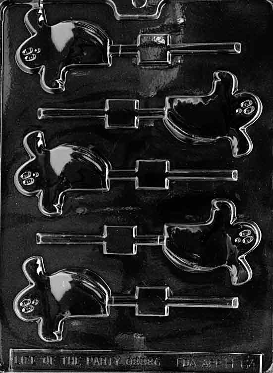 Spooky Ghost Chocolate Mould by Home Chocolate Factory - professional pastry and chocolate equipment