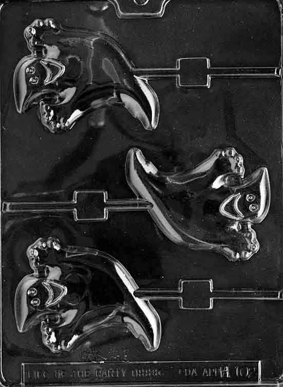 Happy Ghost Lollipop Chocolate Mould by Home Chocolate Factory - professional pastry and chocolate equipment