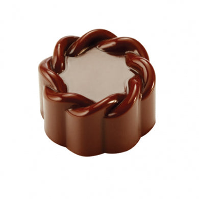 Pavoni 'Rope' Polycarbonate Praline Chocolate Mould by Home Chocolate Factory - professional pastry and chocolate equipment