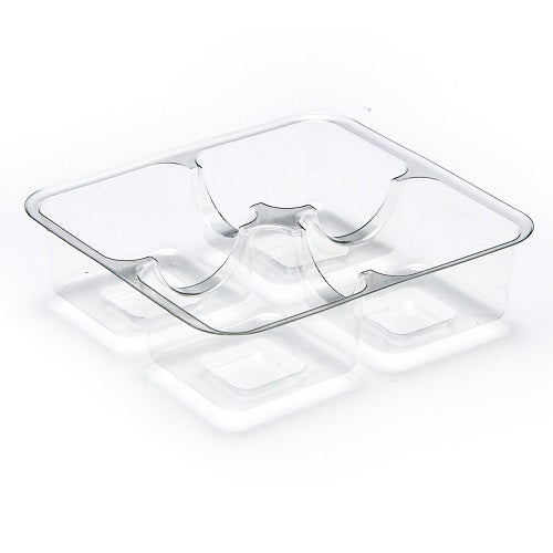 Four Cavity Clear Inserts - pack of 5 by Home Chocolate Factory - professional pastry and chocolate equipment