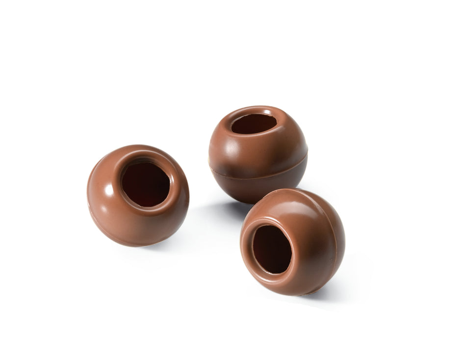 ICAM Milk Chocolate Truffle Shells -Box of 504 25mm dia