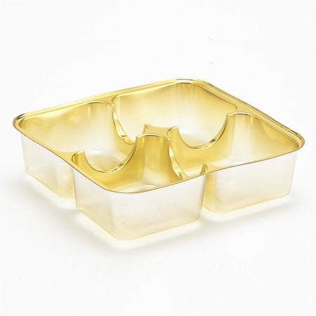 Four Cavity Gold Inserts- Pack of 5 by Home Chocolate Factory - professional pastry and chocolate equipment