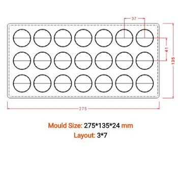 Implast Round Praline Polycarbonate Chocolate Mould by Home Chocolate Factory - professional pastry and chocolate equipment