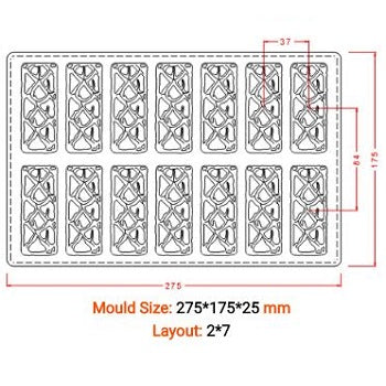 Implast 15g Snack Bar Polycarbonate Chocolate Mould by Home Chocolate Factory - professional pastry and chocolate equipment
