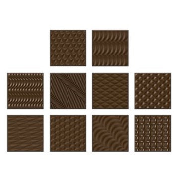 Implast 7g Square Tasting Tablet Polycarbonate Chocolate Mould