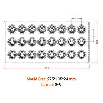 Implast Round Swirled Praline Polycarbonate Chocolate Mould by Home Chocolate Factory - professional pastry and chocolate equipment