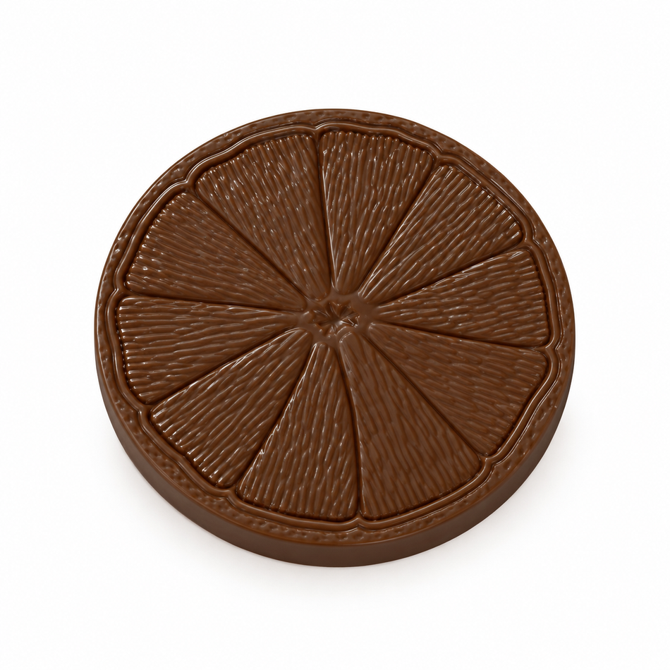 Implast 7g Orange Slice Polycarbonate Chocolate Mould