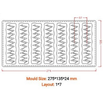 Implast 35g Snack Bar Polycarbonate Chocolate Mould by Home Chocolate Factory - professional pastry and chocolate equipment