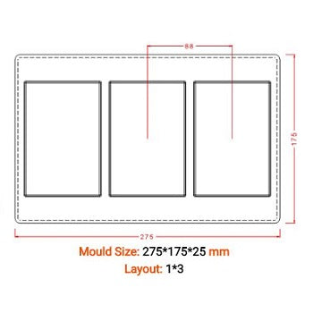 Implast 55g Flat Bar Polycarbonate Chocolate Mould by Home Chocolate Factory - professional pastry and chocolate equipment