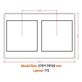 Implast 83g Flat Bar Polycarbonate Chocolate Mould by Home Chocolate Factory - professional pastry and chocolate equipment