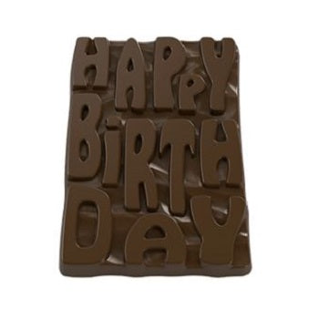 Implast 101g Happy Birthday Bar Polycarbonate Chocolate Mould
