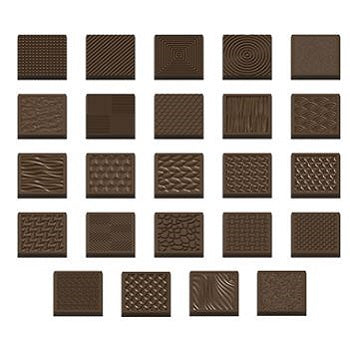 Implast 5g Square Tasting Tablets Polycarbonate Chocolate Mould by Home Chocolate Factory - professional pastry and chocolate equipment