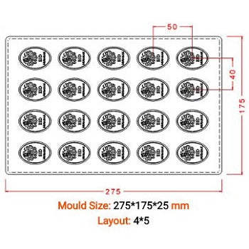 Implast Eid Praline Polycarbonate Chocolate Mould by Home Chocolate Factory - professional pastry and chocolate equipment