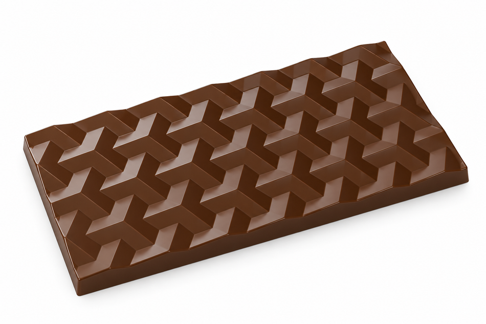Implast 80g 3D Bar Polycarbonate Chocolate Mould