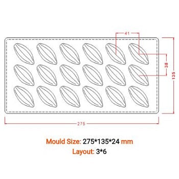 Implast Cocoa Pod Polycarbonate Chocolate Mould by Home Chocolate Factory - professional pastry and chocolate equipment