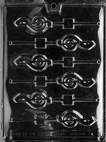 G-Clef Lollipop Chocolate Mould by Home Chocolate Factory - professional pastry and chocolate equipment