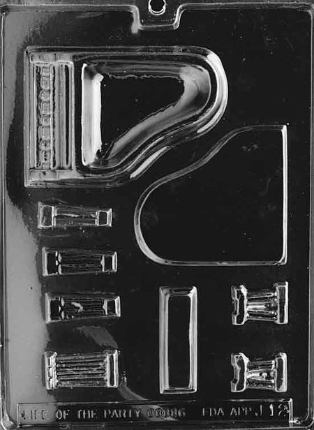 Piano Chocolate Mould by Home Chocolate Factory - professional pastry and chocolate equipment