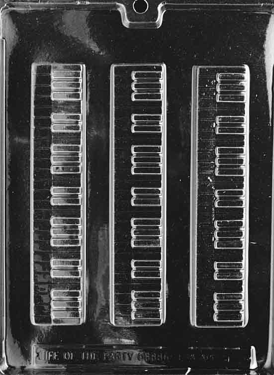 Piano Keyboard Chocolate Mould by Home Chocolate Factory - professional pastry and chocolate equipment