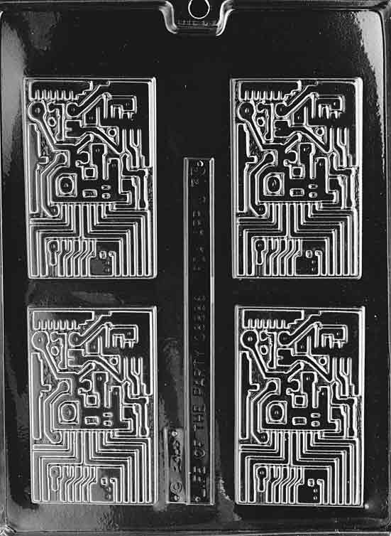 Computer Chip Chocolate Mould by Home Chocolate Factory - professional pastry and chocolate equipment