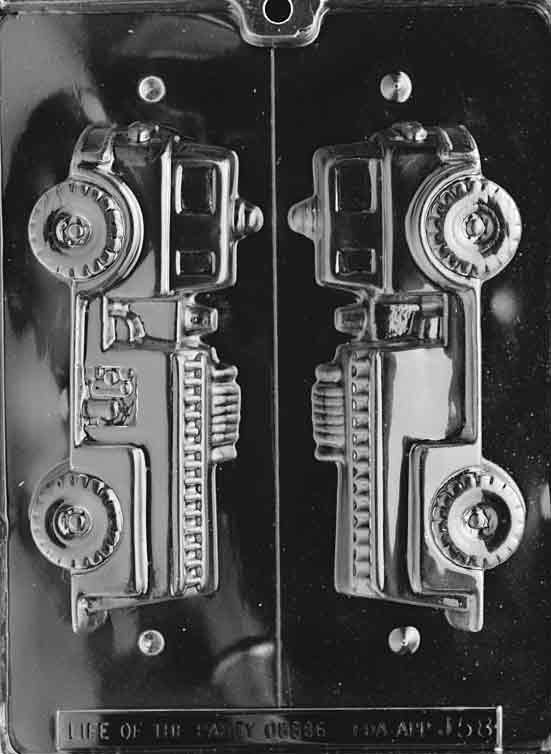 Fire Engine Chocolate Mould by Home Chocolate Factory - professional pastry and chocolate equipment