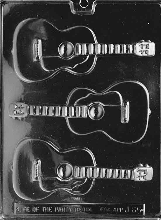 Guitar Shape Chocolate Mould by Home Chocolate Factory - professional pastry and chocolate equipment