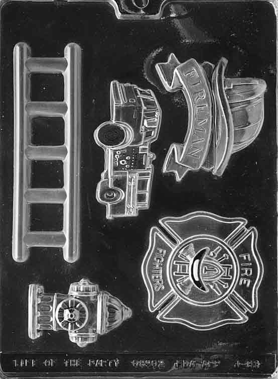 Firefighter Kit Chocolate Mould by Home Chocolate Factory - professional pastry and chocolate equipment