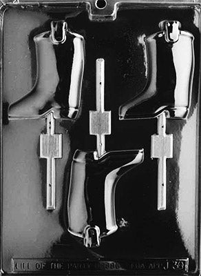 Boot Lollipop Chocolate Mould by Home Chocolate Factory - professional pastry and chocolate equipment