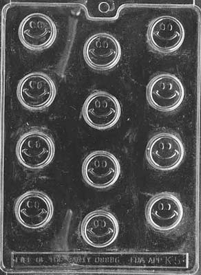 Bite Sized Smile Chocolate Mould by Home Chocolate Factory - professional pastry and chocolate equipment