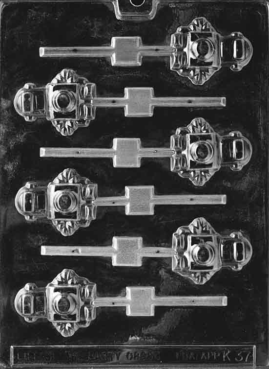 Robot Lollipop Chocolate Mould by Home Chocolate Factory - professional pastry and chocolate equipment