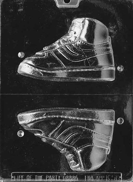 High Top Trainer Chocolate Mould - Right Side by Home Chocolate Factory - professional pastry and chocolate equipment