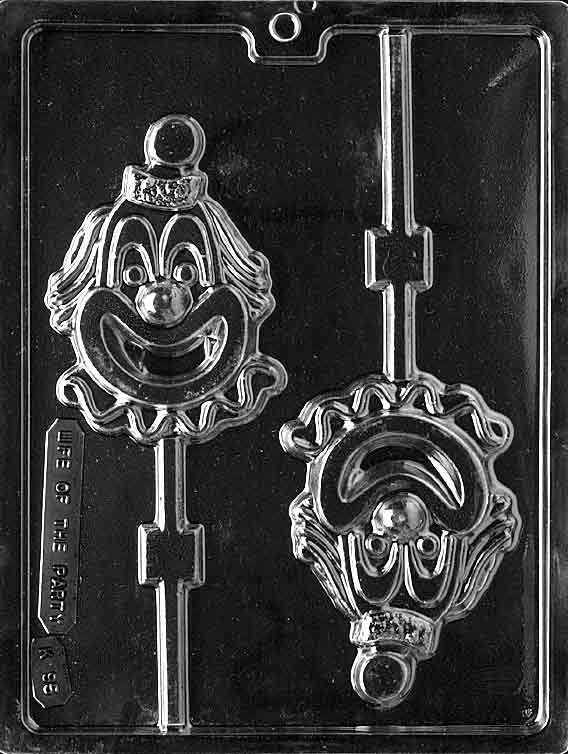 Clown Face Lollipop Chocolate Mould by Home Chocolate Factory - professional pastry and chocolate equipment