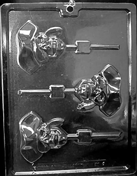 Pirate Skull Lollipop Chocolate Mould by Home Chocolate Factory - professional pastry and chocolate equipment