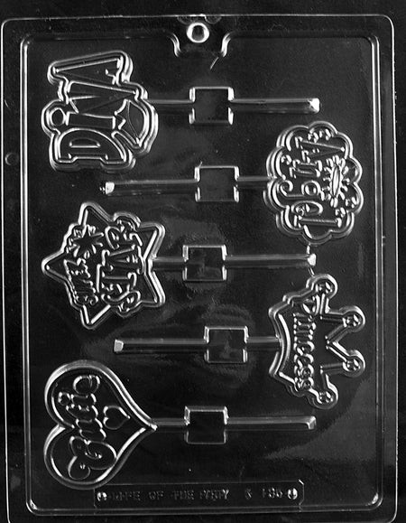 Girly Lollipop Chocolate Mould by Home Chocolate Factory - professional pastry and chocolate equipment