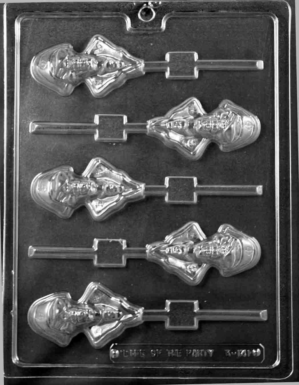 Pirate Lollipop Chocolate Mould by Home Chocolate Factory - professional pastry and chocolate equipment