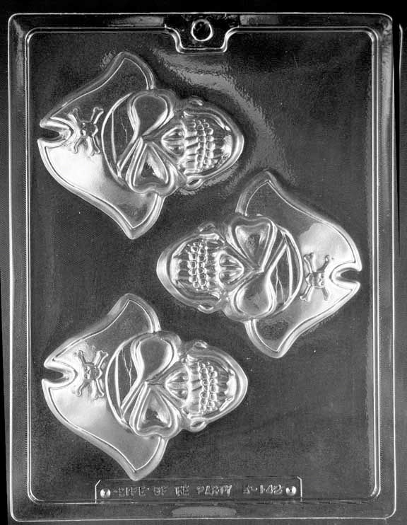Pirate Face Chocolate Mould by Home Chocolate Factory - professional pastry and chocolate equipment