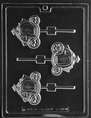 Pumpkin Coach Lollipop Chocolate Mould by Home Chocolate Factory - professional pastry and chocolate equipment