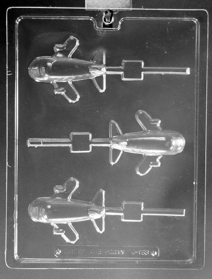 Airplane Lolly Chocolate Mould by Home Chocolate Factory - professional pastry and chocolate equipment